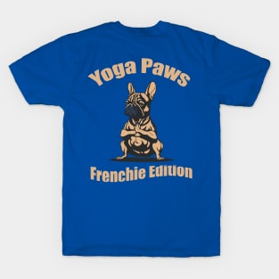 French bulldog in yoga pose, frenchie dog, yoga and french bulldog lovers T-Shirt